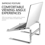 Desktop Aluminum Alloy Heightened Heat Dissipation Laptops Stand, for 13-17 inch