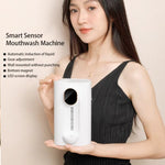 540ml  Automatic Mouthwash Dispenser 3 Levels Quantitative with 2 Magnetic Cups, S7 White, S7 Black