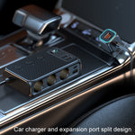 C29 9 In 1 Car Cigarette Lighter Powerful Fast Charger With Voltage Display, C29