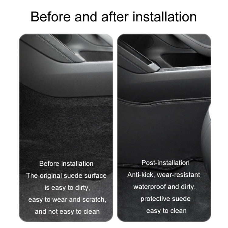 For Tesla Center Console Side Anti-kick Protective Pad, For 2024 Model 3 Driver Passenger Inner Side TPE, For 2024 Model 3 Driver Passenger Inner Side Leather, For 2024 Model 3 Rear Row TPE, For Model 3 Center Console Sides TPE                         ...