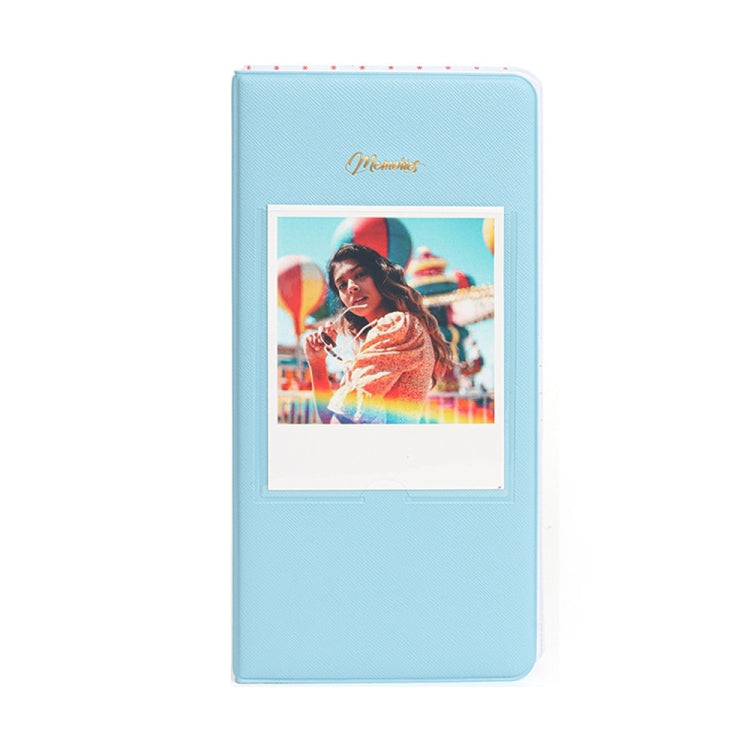 64-Piece 5 Inch Photo Storage Album, White, Black, Light Blue, Brown, Green, Pink, Blue, Purple