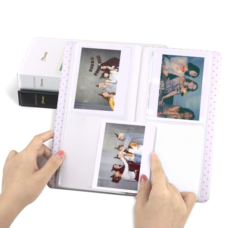 64-Piece 5 Inch Photo Storage Album, White, Black, Light Blue, Brown, Green, Pink, Blue, Purple