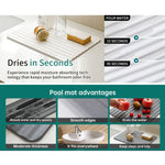 Diatomite Kitchen Drying Mat Drainage Countertop Pad Quick Dry Coaster Bathroom Hard Floor Mat, 30x40cm