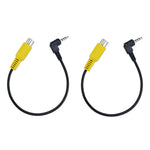 2pcs Stereo Four Section to RCA Female Car Navigation Video Cable, E1-26