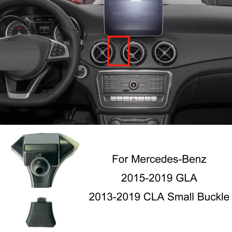 For Mercedes-Benz Left-Handed Drive Mobile Phone Holder Car Air Outlet Base, 05-10 ML, 06-17 R-Class, 08-10 C-Class, 08-12 S-Class, 09-10 B-Class, 11-13 C-Class, 12-19 B-Class, 12 GLK, 12-15 ML, 13-15 GLK, 14-15 E-Class/13-16 E-Class, 12-17 CLS        ...