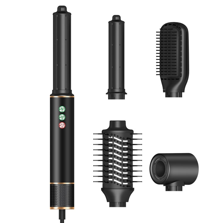 5 in 1 Hot Air Comb Automatic Curling Negative Ion Hair Dryer, Gray EU Plug, Gray UK Plug, Gray US Plug, Blue Gold US Plug, Black Gold EU Plug, Black Gold UK Plug
