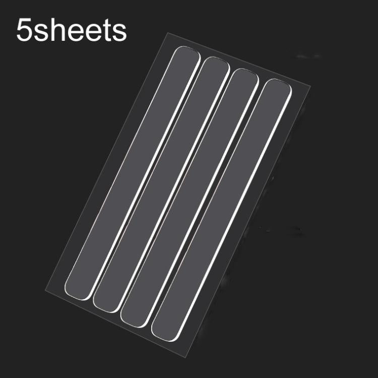 5sheets /Pack Transparent Invisible Anti-Collision Strip Self-Adhesive Pads For Cabinets Desk Corners, 35 x 10mm, 63 x 10mm, 150 x 15mm