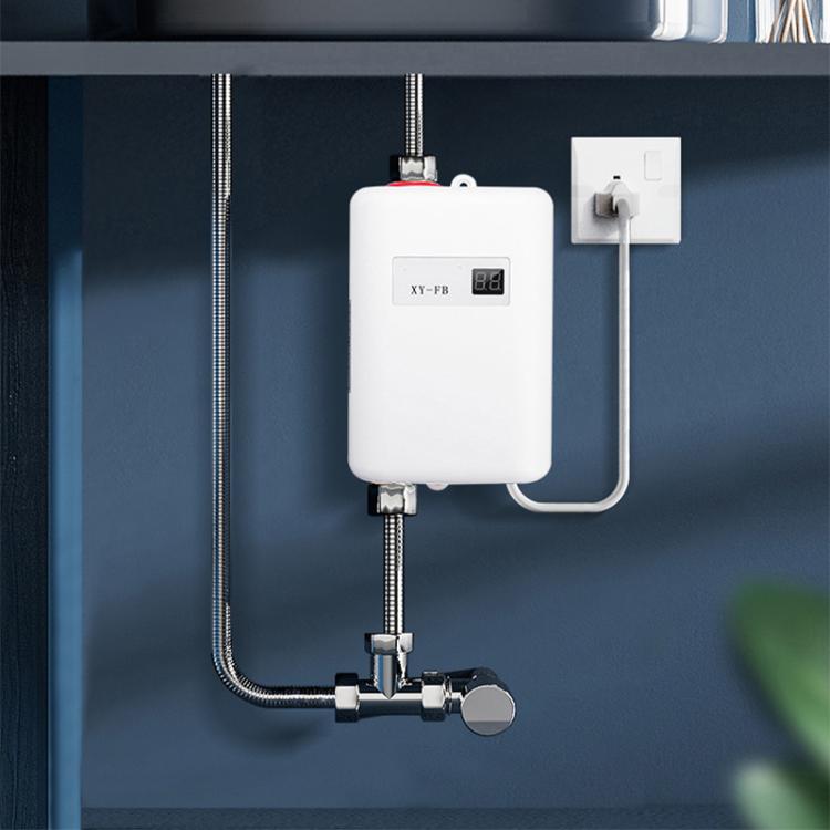 3000W Small Tankless Electric Water Heater For Kitchen Bathroom, US Plug, UK Plug, EU Plug, AU Plug