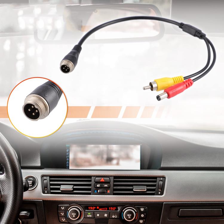 Car Camera Adapter Connector Wire 50cm, 4 Pin Aviation Female To RCA Female DC Male, 4 Pin Aviation Female To RCA Female DC Female, 4 Pin Aviation Female To RCA Male DC Male, 4 Pin Aviation Male To RCA Female DC Male                                    ...