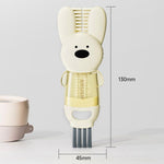 3 In 1 Cup Brush Rabbit Multifunction Crevice Bottle Insulated Mug Groove Rubber Ring Cleaning Brush
