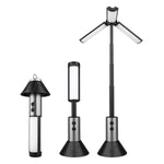 Retractable Camping Lantern Rechargeable Flashlight 25.2-51.8cm Adjustable Height