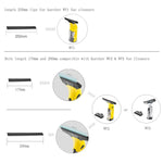 1pair For Karcher Window Cleaner Rubber Scraper Accessories, 170mm, 250mm, 280mm