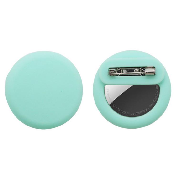 For AirTag 2nd Gen / AirTag 1st Gen Tracker Round Silicone Case With Safety Pins Hidden Inside Clothes Shoes