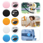 For AirTag 2nd Gen / AirTag 1st Gen Tracker Round Silicone Case With Safety Pins Hidden Inside Clothes Shoes