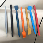 Car Wrap Trimming Edge Tinting Tool Solar Film With Magnetic Squeegee Scraper Kit, 7pcs /Set