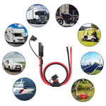 O-Terminal to SAE Power Cable With Fuse Battery Charger Extension Adapter Wire, 60cm