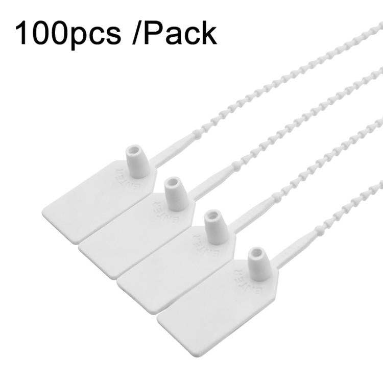 100pcs /Pack Plastic Seals Beaded Type Security Seals Container Fire Equipment Nylon Ties Snap Tags Labels Placards