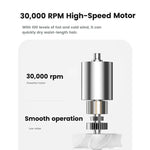 Wireless Hair Dryer With 30,000 RPM High-Speed Motor, 100-Level Adjustable Cool/Warm Air, 15600mAh Long-Lasting Battery