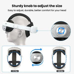 For Meta Quest 3 / 3S Adjustable Headband No Face Pressure VR Head Strap Accessories