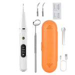 Pet Ultrasonic Teeth Cleaner Dog Tooth Brushing Kit Plaque Tartar Remover Dental Care Tool, With 3pcs Kit (White), With 3pcs Kit (Black), With Gift Box Oral Mirror (White), With Gift Box Oral Mirror (Black)