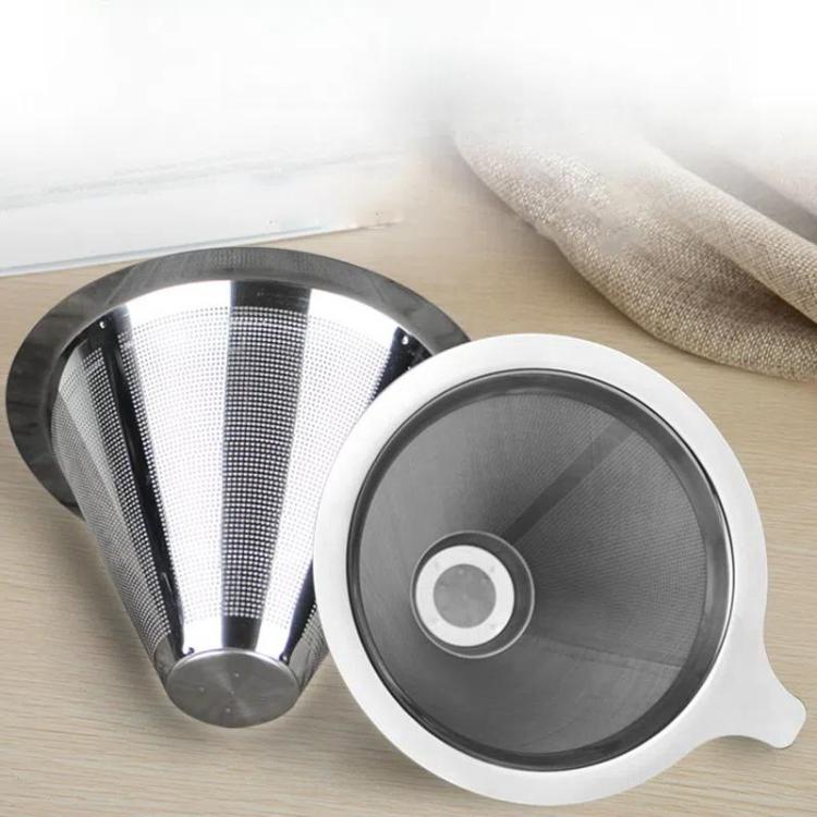 304 Stainless Steel Coffee Filter Reusable Mesh for Pour Over/Drip Coffee Maker, 1-2 Cups, 2-4 Cups, 4-6 Cups