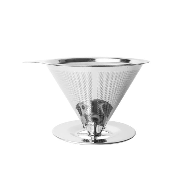 V60 Stainless Steel Coffee Filter with Base for Pour Over Brewing, 1-2 Cups 300-mesh, 1-3 Cups  300-mesh, 1-4 Cups 300-mesh, 1-4 Cups 600-mesh, 1-6 Cups 600-mesh, 1-8 Cups 300-mesh