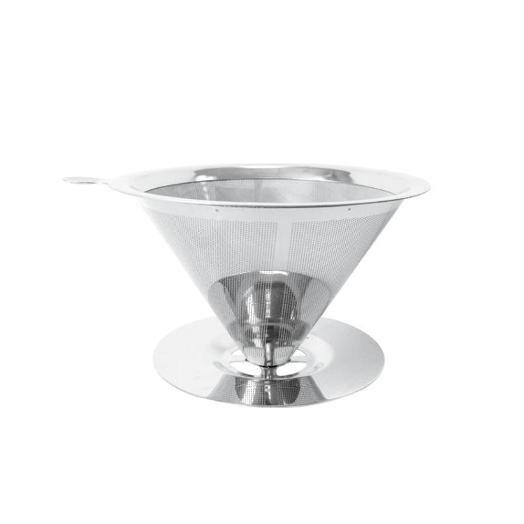 V60 Stainless Steel Coffee Filter with Base for Pour Over Brewing, 1-2 Cups 300-mesh, 1-3 Cups  300-mesh, 1-4 Cups 300-mesh, 1-4 Cups 600-mesh, 1-6 Cups 600-mesh, 1-8 Cups 300-mesh