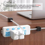 18pcs /Pack Magnetic Cable Organizer Clips Adhesive Wire Holders for Desk Management