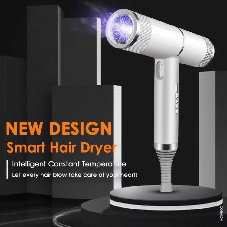 T-Shaped Hair Dryer with Smart Inverter Technology High-Power Blow Dryer for Home & Salon Use, EU Plug, EU Plug With 3 Nozzles, US Plug, US Plug With 3 Nozzles, UK Plug, UK Plug With 3 Nozzles