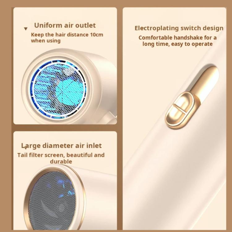 800-1200W High-Speed Hair Dryer with Blue Light Care Foldable & Portable for Travel, US Plug, EU Plug, UK Plug