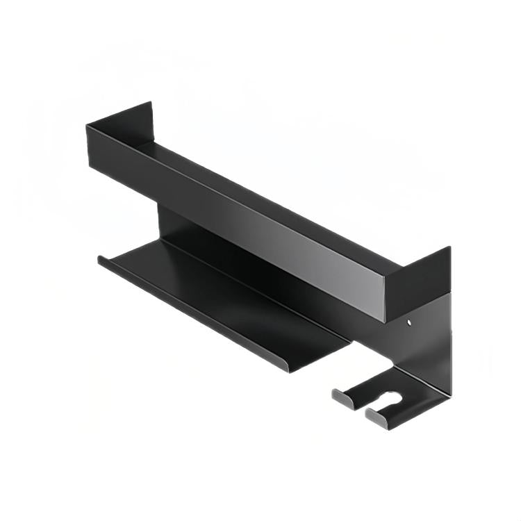 For Dyson Wall-Mounted Curling Iron Hair Dryer Storage Rack, Black Aluminum, Iron