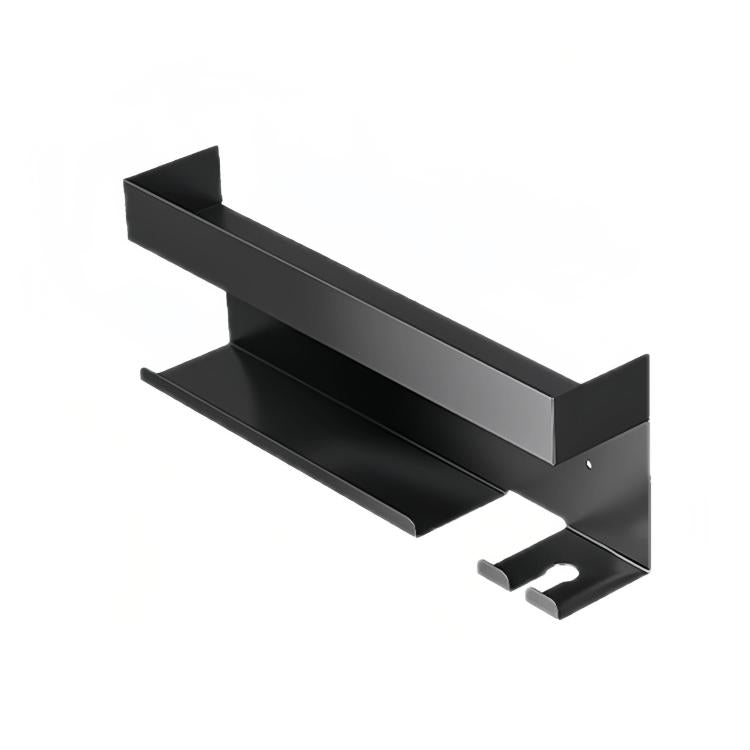 For Dyson Wall-Mounted Curling Iron Hair Dryer Storage Rack, Black Aluminum, Iron