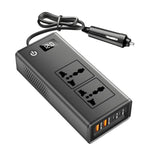 DC12V 200W Fast Charging QC3.0 PD Car Cigarette Lighter Portable Inverter, 110V US Plug, 220V Universal