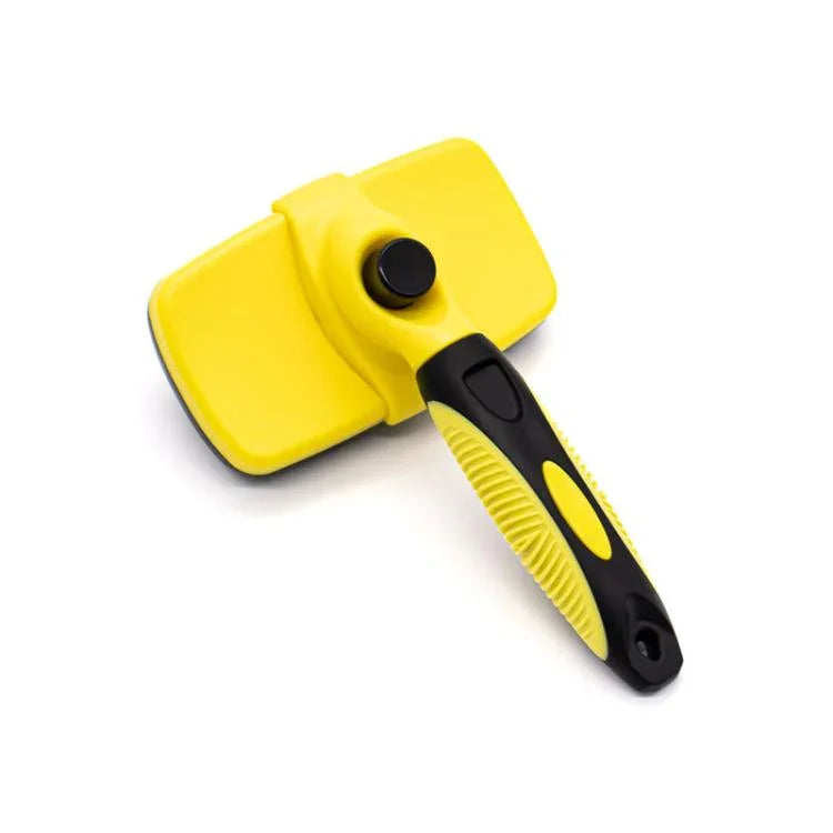 Pet Deshedding Brush for Cats & Dogs 1-Click Release Hair Remover Tool Grooming Brush, Small, Large