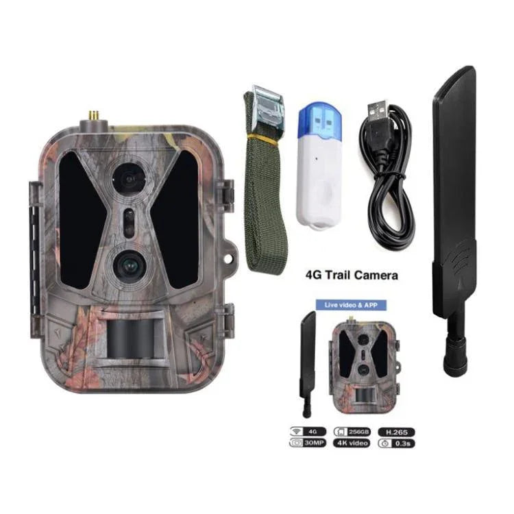 Dual Lens 4K 4G Outdoor Tracking Camera With Remote Mobile Control For Real-Time Photo Viewing, HC-950Pro-Li