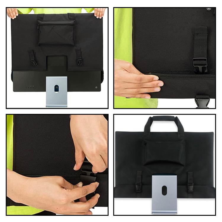 Nylon Fabric Lining Flannel Integrated Desktop Computer Bag Dust Cover