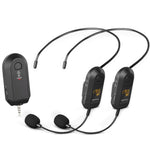 Wireless 2.4G Microphone Amplifier Portable Microphone, 1 In 1 Lapel Clip, 1 In 1 Headwear, 1 In 2 Lapel Clip, 1 In 2 Headwear