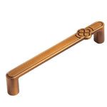 Vintage Flower Cabinet Door Handle Zinc Alloy Handle For Drawers Wardrobes, Single Hole Coffee, 96mm Coffee, 128mm Coffee, Single Hole Grey, 96mm Grey, 128mm Grey, Single Hole Brushed Copper, 96mm Brushed Copper, 128mm Brushed Copper