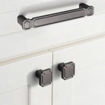 Vintage Cabinet Door Handle Zinc Alloy Handle For Drawers Wardrobes, Single Hole Coffee, 96mm Coffee, 128mm Coffee, Single Hole Grey, 96mm Grey, 128mm Grey, Single Hole Brushed Copper, 96mm Brushed Copper, 128mm Brushed Copper