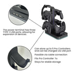For Nintendo Switch 2 Pro Controller Headphone Storage Rack Charging Base