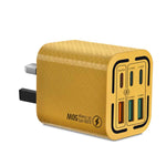 50W 3USB+3Type-C 6 Ports Fast Charging Cell Phone Charger, EU Plug (Black), EU Plug (White), EU Plug (Yellow), US Plug (Black), US Plug (White), US Plug (Yellow), UK Plug (Black), UK Plug (White), UK Plug (Yellow)