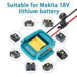 For Makita 18V 18650 Lithium Battery Charger Tool Battery Converter, No Protective Switch, With Protection Switch