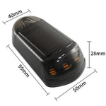 Solar-Powered Roof Warning Light LED Roof Strobe Light For Trucks Pickups, Transparent Yellow Light, Transparent White Light, Transparent 7 Colors, Transparent Black Yellow Light, Transparent Black White Light, Transparent Black 7 Colors
