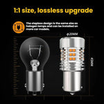 25W Automotive LED Anti-Flicker Decoded Turn Signal Light With Fan, 1156 150 Degree, 1156 180 Degree, T20 / 7440