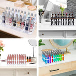 36-Hole Transparent Acrylic Lipstick Display Stand Perfume Makeup Brush Storage Rack, YX202