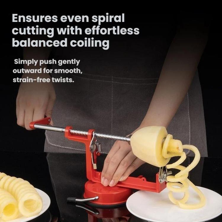 Handheld Twisted Potato Cutter Machine Manual Spiral French Fry Maker for Crispy Curly Fries, Twisted Potato Cutter