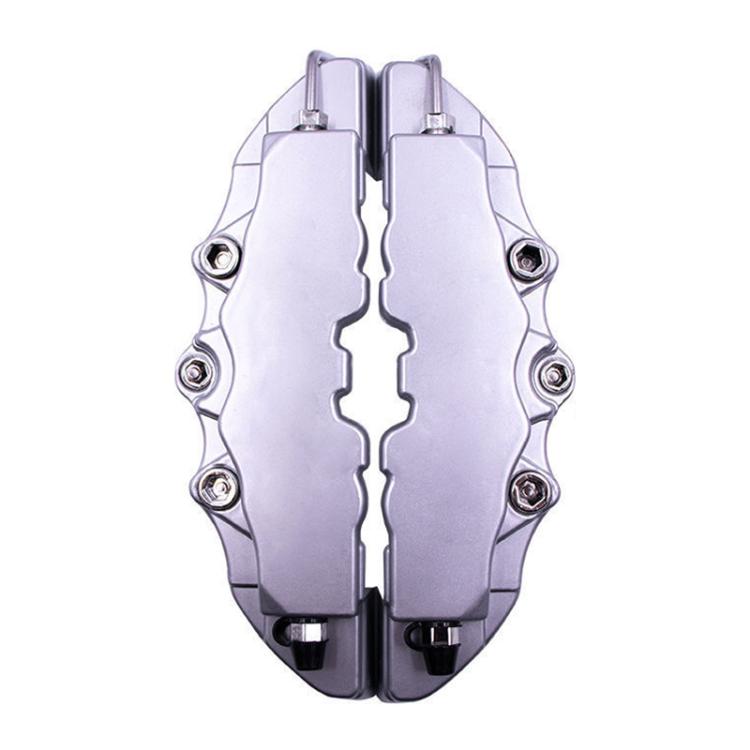 2pcs /Set Car High-Temperature Resistant Brake Caliper Cover Kit, S Red, M Red, L Red, S Blue, M Blue, L Blue, S Yellow, M Yellow, L Yellow, S Silver, M Silver, L Silver, S Black, M Black, L Black