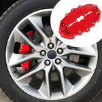 2pcs /Set Car High-Temperature Resistant Brake Caliper Cover Kit, S Red, M Red, L Red, S Blue, M Blue, L Blue, S Yellow, M Yellow, L Yellow, S Silver, M Silver, L Silver, S Black, M Black, L Black