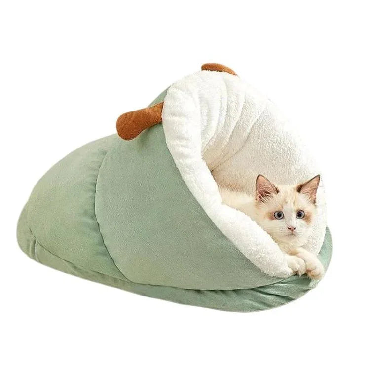 スリッパスタイル猫用冬用暖かい半密閉厚手マット、S、M、L