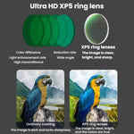 8x HD Low-Light Night Vision Mini Monocular Portable Metal Compact Angled Monocular, Single, With Phone Holder, With Phone Holder And Tripod